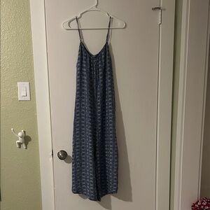 Blue Patterned jumpsuit